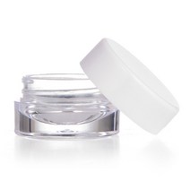 PS 크림용기 3g 5g 10g, PS 크림용기 5g 흰색캡, 1개