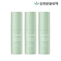 김정문알로에 큐어 2X크림 수분 스틱밤 3개