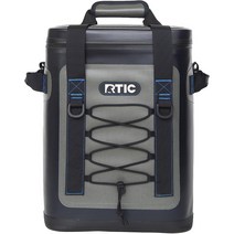 캠핑 아이스박스 관부가세포함 RTIC 배낭 쿨러 20 캔 얼음 점심 해변 음료 음료수 여행 피크닉 자동차 하이킹 블루/ 그레이용 방수 절연 휴대용 소프트 백, [01] 20 캔, [02] 블루/ 그레이