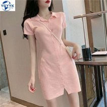 여성 미니 원피스 셔츠 스커트 피케 스커트 여름 AP64 해외직구 7-10일도착