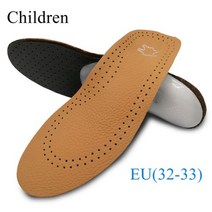 평발교정 아치깔창 기능성 패드 피트 용 가죽 정형 지원 정형 외과 신 밑창 남성 여성 다리, eu(32-33) 21.5cm