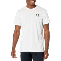 Under Armour 남성 헤비웨이트 반소매 티셔츠 4721204033, Large, (100) White / / Black