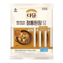 CJ 다담 정통된장찌개양념 140g x4번들 엄마손맛 엄마반찬 한식 두부요리 저녁식사 찌개메뉴, 3세트