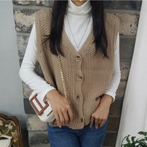 상상그이상 여성용 국내제작 3G 조끼 가디건 부드러운 찰떡 폴라 따뜻한 코디세트 도톰한 부드러운 와플짜임 오픈형 베스트 가성비 좋은 레이어드 브이넥 바람막이 니트 조끼