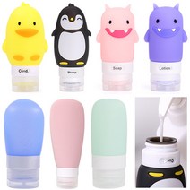 실리콘공병 여행용 공병 화장품 샴푸 크림 소분 튜브 용기 로션 휴대용 미니 샴푸통 다이소, 4. C타입, 4-06. C타입 펭귄 블루 89ml