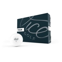 Vice Golf 바이스 투어 골프공 화이트 12개, WHITE