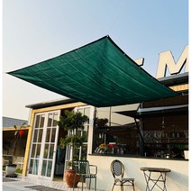 Picky Virgo 차광막 면타프 옥상차광막 옥상차광막 3*5m 네 가지 색상입니다, 1*1.8m, 먹녹색