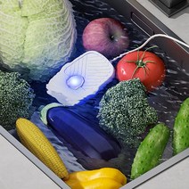 과일 초음파세척기 야채 채소 농약 살균 제거 가정용 전기 과일 야채 초음파 살균기 USB 자외선 조사 세척, 한개옵션0