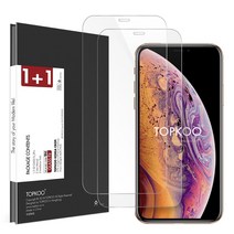 탑쿠 글라스핏 액정보호필름 1+1, 1세트