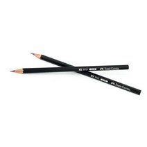 파버카스텔 블랙파버 지우개 연필 낱개 HB 4B 흑연 2B 색 목탄 학용품 펜슬, B(111201), 본상품선택