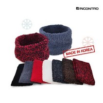 인콘트로 슬림넥워머 멀티스카프 방한넥워머 목도리, 레드