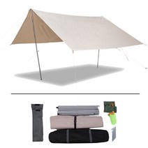 타프 대형 천막 그늘막 폴대2P 수납가방, 300cm x 300cm
