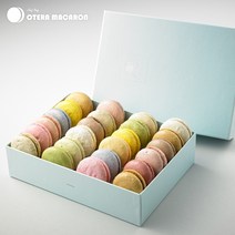 [오테라마카롱] 동경제과학교 출신 쉐프가 직접 만든 수제 저당 무색소 마카롱 선물세트, 24개, 18g