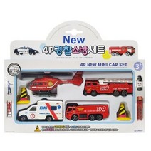 NEW 경찰소방 완구 4p 세트, 소방