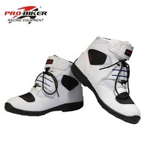 오토바이 부츠 오토바이 부츠 PRO-BIKER 하이 앵클 레이싱 부츠 바이커 가죽 레이스 모토 크로스 오토바이, 03 3