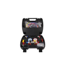 r410a R22 R134a R410A 완전한 매니폴드 게이지 세트 4방향 어댑터는 AC 냉장고 탭 가능