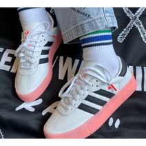 아디다스 우먼스 삼바로즈 발렌타인 핑크 화이트 블랙 EF4965