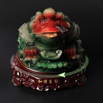 청옥 삼족두꺼비 장식품 집들이 개업선물
