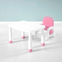 사사가구 뉴브로디 높이조절 유아책상 의자 1인세트, 블루