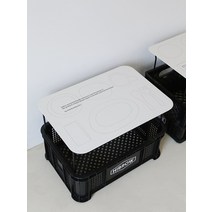 롬버스 하이브로우 수납 캠핑 운반상자 철재상판 화이트, 캐리어박스 스틸상판