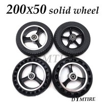 전동킥보드타이어 전동킥보드부품 전기 스쿠터 8 인치 200x50 휠 중공 솔리드 타이어 방폭 내마모성 전면 및 후면 휠 액세서리, c