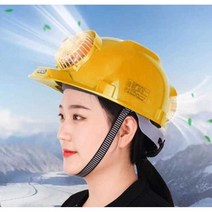 LED안전모 안전모 헬멧 건설현장 모자 냉각모자, 레드(듀얼팬6000+헤드라이트/80시간)