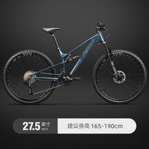 MTB 풀샥 듀얼샥 산악자전거 소프트테일 시마노 오일디스크 필립스 RATTLER, 30단, 27.5인치, 스카이 블루