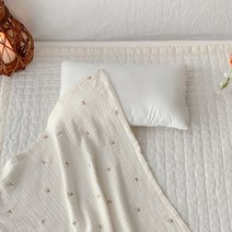 모달 거즈 자수 블랭킷, 모달거즈블랭킷_달콤튤립