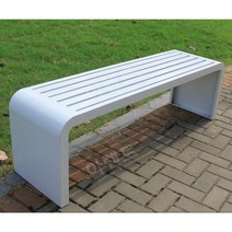 온열벤치 원두막 3인 야외 나무 벤치 버스정류장 의자, 100 x 40 x 45 화이트