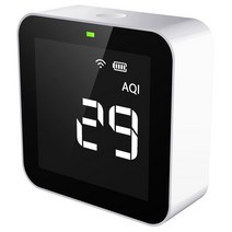 루버창 Temtop-M10i WiFi 대기질 모니터 미터 PM2.5 TVOC AQI HCHO 포름알데히드 검출기 실시간 데이터 녹, 한개옵션0