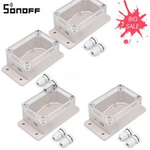 SONOFF-IP66 정션 박스 ABS PC 방수 커버 케이스 스마트 홈 Sonoff Basic/ RF/ Dual/ Pow/ TH16/ G1 케이블 와이어 커넥터, [01] 1PCS