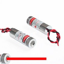 조정 가능한 빔 650nm 5mW 레드 포인트/라인/크로스 레이저 모듈 헤드 유리 렌즈 초점 가능한 산업용 클래, 03 Line laser shape
