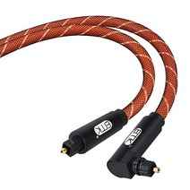 블루레이플레이어 재생기 EMK-90 도 스마트 디지털 광 오디오 선 케이블 5.첫번째 직각 토스링크 블루레이 플레이어 재생기용 SPDIF Xbox 사운드바 음악 광섬유, [01] HS90, [06] 5M