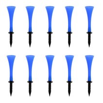 골퍼 스포츠 액세서리에 대 한 10pcs 고무 골프 전문 티 높이 83mm 기차, 로얄 블루