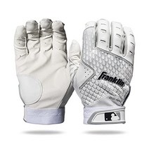 Franklin Sports MLB 2nd-Skinz 배팅 글러브, White, Adult Large