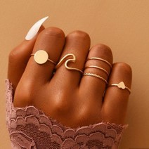 2022 여성 반지 세트 bague femme 매칭 보헤미안 패션 쥬얼리 schmuck finger 커플 선물