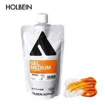 홀베인코리아 젤 미디엄 하드 스탠드팩 아크릴 보조제, 300ml, 1색
