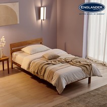 잉글랜더 아델라 고무나무 통깔판 원목 침대 Sweet Slumber 포켓 매트-SS, 침대SS+포켓SS, 프레임+매트(BG)