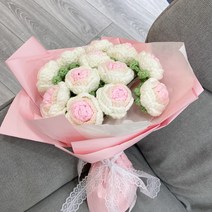 플라워 부모님 태교 기념일 꽃다발 친구 인테리어 상견례 선물 생신 시어머님, 핑크 꽃다발 소재 백세트 16-20송이