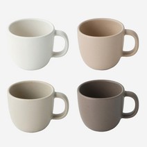 킨토 네스트 머그 260ml 도자기 수입머그컵 4색상, 브라운