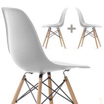 아트박스/꼬모까사 쉘-체어[1+1=2개], 그린＋그린