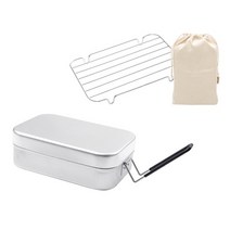 트란지아 [트란지아]손잡이 반합 20x13x7cm   탑앤탑 미니 사각 찜망L 세트, 선택완료, 단품없음