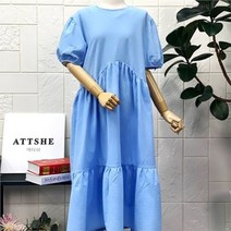 애티쉬 NC09 린넨 퍼프소매 캉캉원피스 SOP1R475