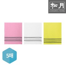 송월타월 송월 소프트 때밀이 5장[무료배송], 백색