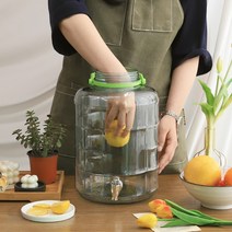 카페디스펜서 과실주 수도꼭지 효소병 담금주용기, 디스펜서 효소병 5L