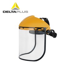 DELTA PLUS 안면보호마스크 화학물질 충격방지 안전 보호구, 02. 옐로우  메탈메쉬형