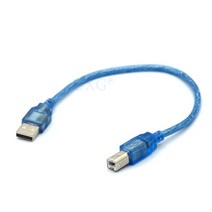 스캐너 라인 프린터 케이블 고속 커넥터 USB 2.0 A Male to B 짧은 B 타입 연장, 0.25m
