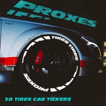 타이어 글자 스티커 반사 자동차 오토바이 범용 방수 휠 맞춤 스티커 레이싱 로고 브랜드 데칼, Toyo tires stripes