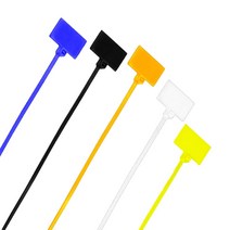 컬러 메모 케이블 타이 네임 마크 타이 250P DD-11203 #A-5104EA, DLL 화이트