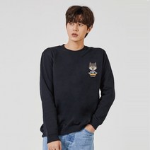 키밍 야생 늑대 그래픽 맨투맨 후드티